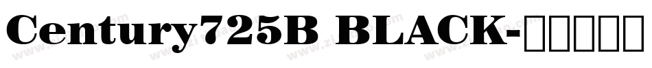 Century725B BLACK字体转换